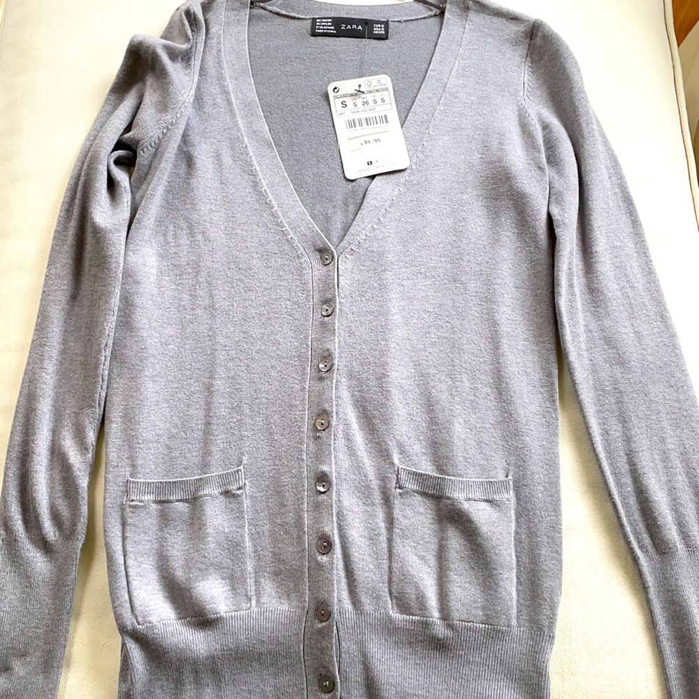 Zara Gray Cardigan